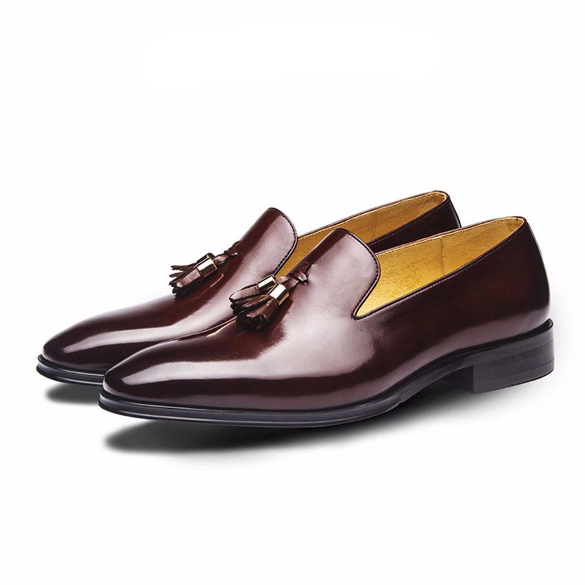 Tasseled Italian GentleMen Loafers Shoes – FanFreakz