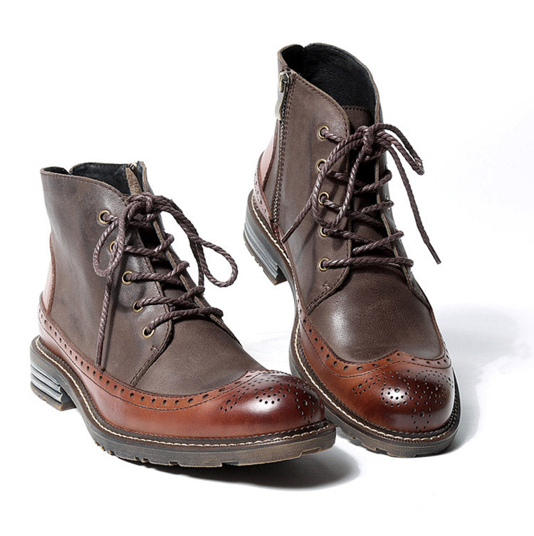 wingtip winter boots