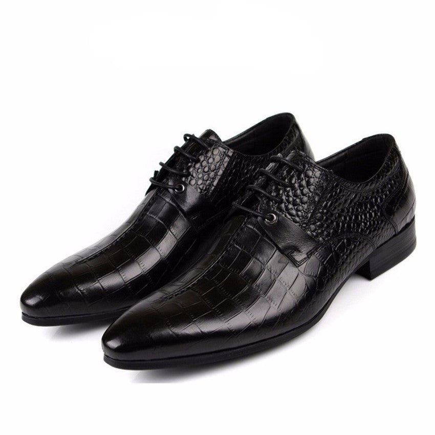 Luxury Croco Pattern Men Derby Shoes – FanFreakz