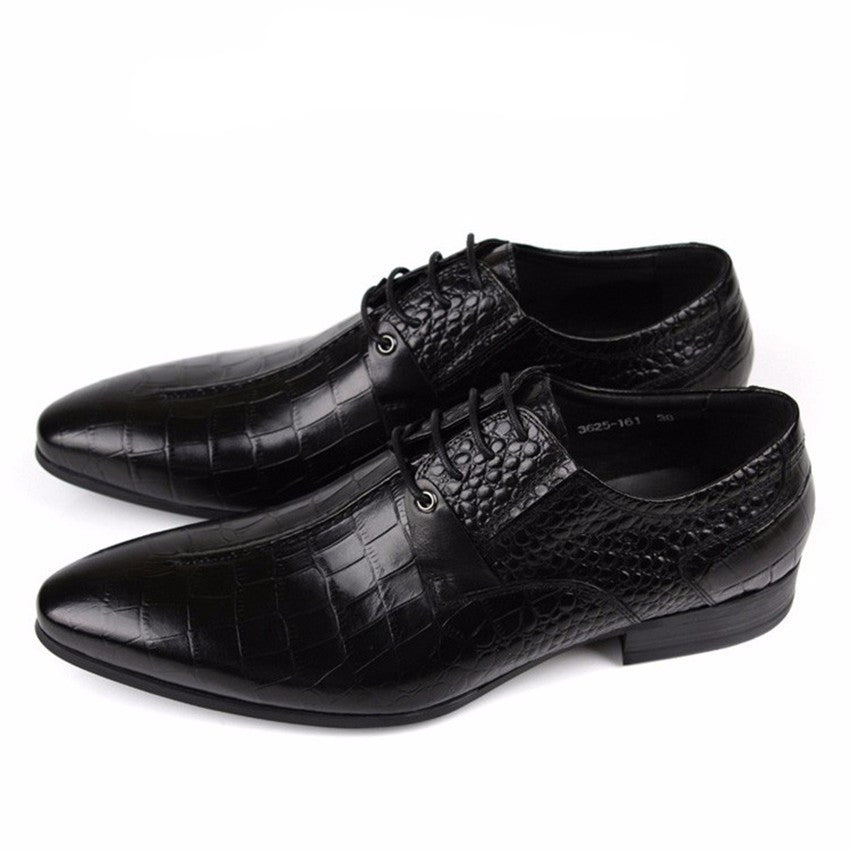 Luxury Croco Pattern Men Derby Shoes – FanFreakz