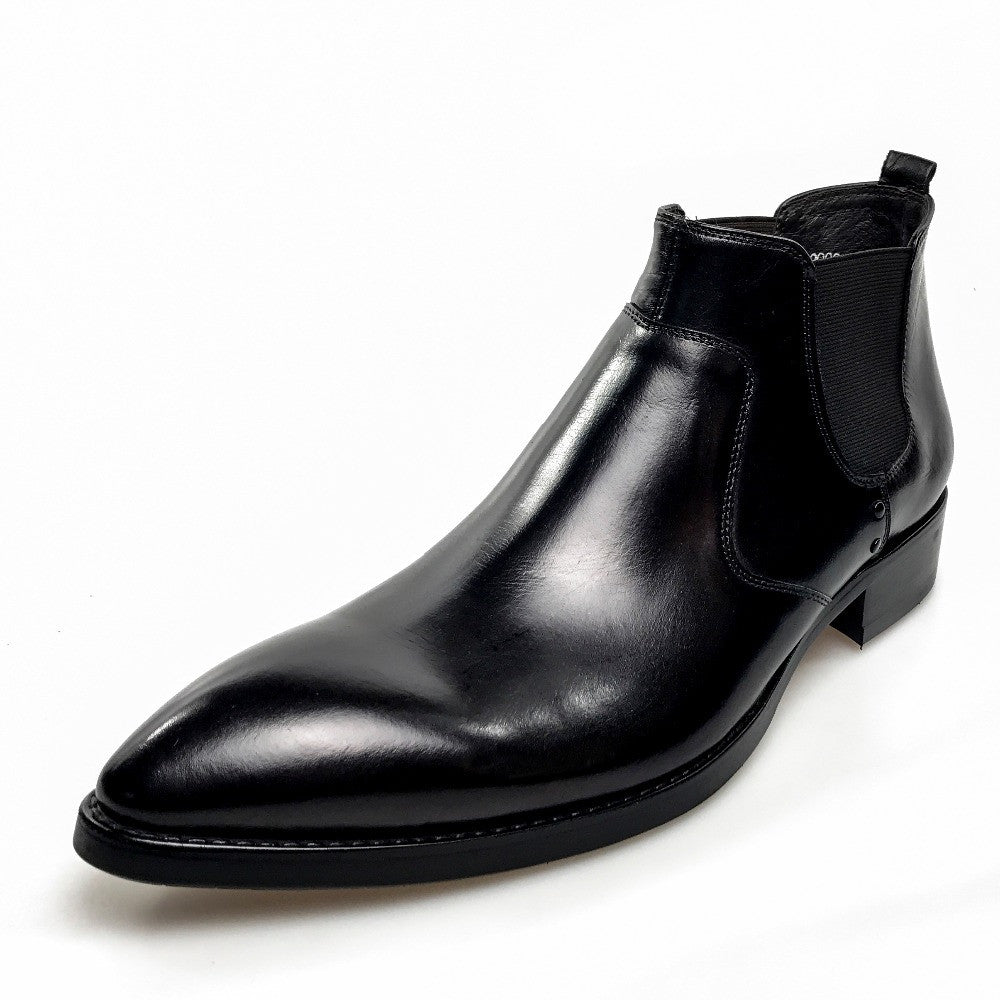 Formal Style Pointed Toe Men Ankle Boots – FanFreakz