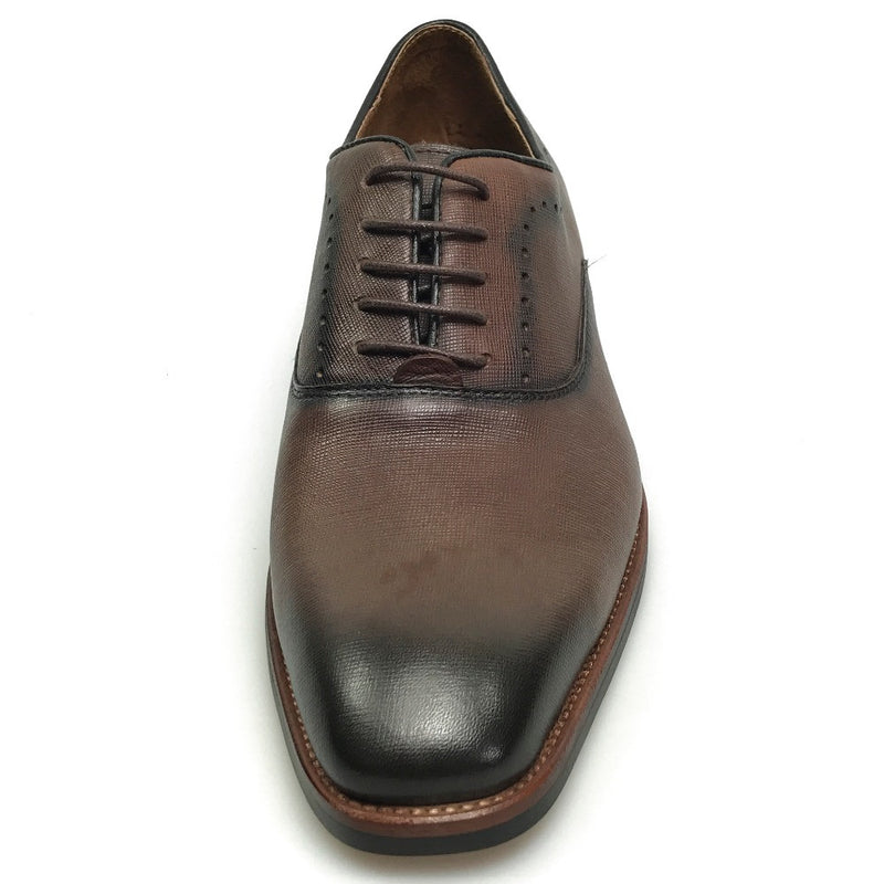 Vintage Brown Gradient Toe Men Dress Shoes - FanFreakz