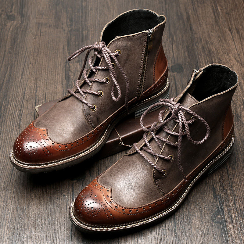 wingtip winter boots