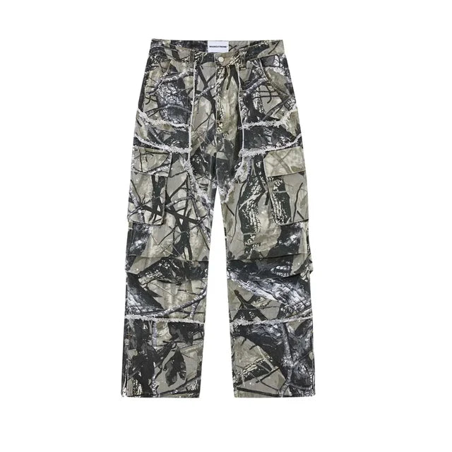 Many Pockets Solid Cargo Pants – FanFreakz