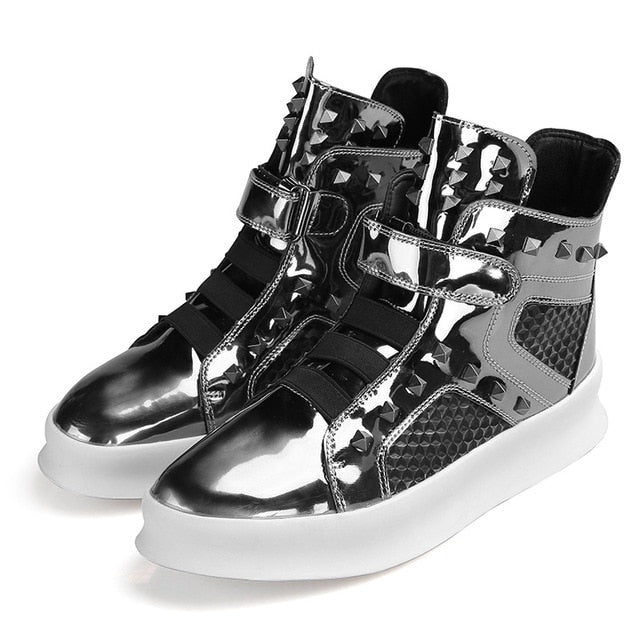 black high top hip hop shoes