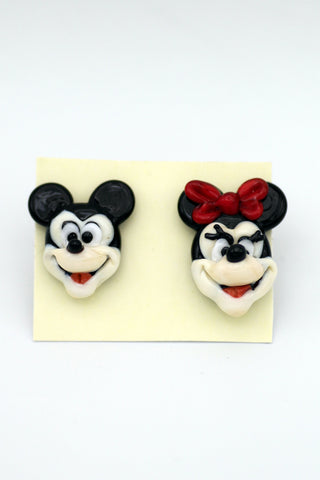 Mickey & Minnie stud earrings