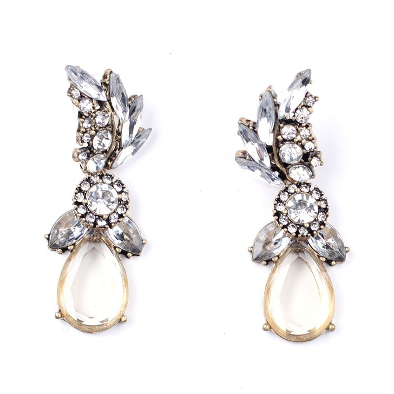 Glam Crystal Statement Earring by Navya – Navya Online