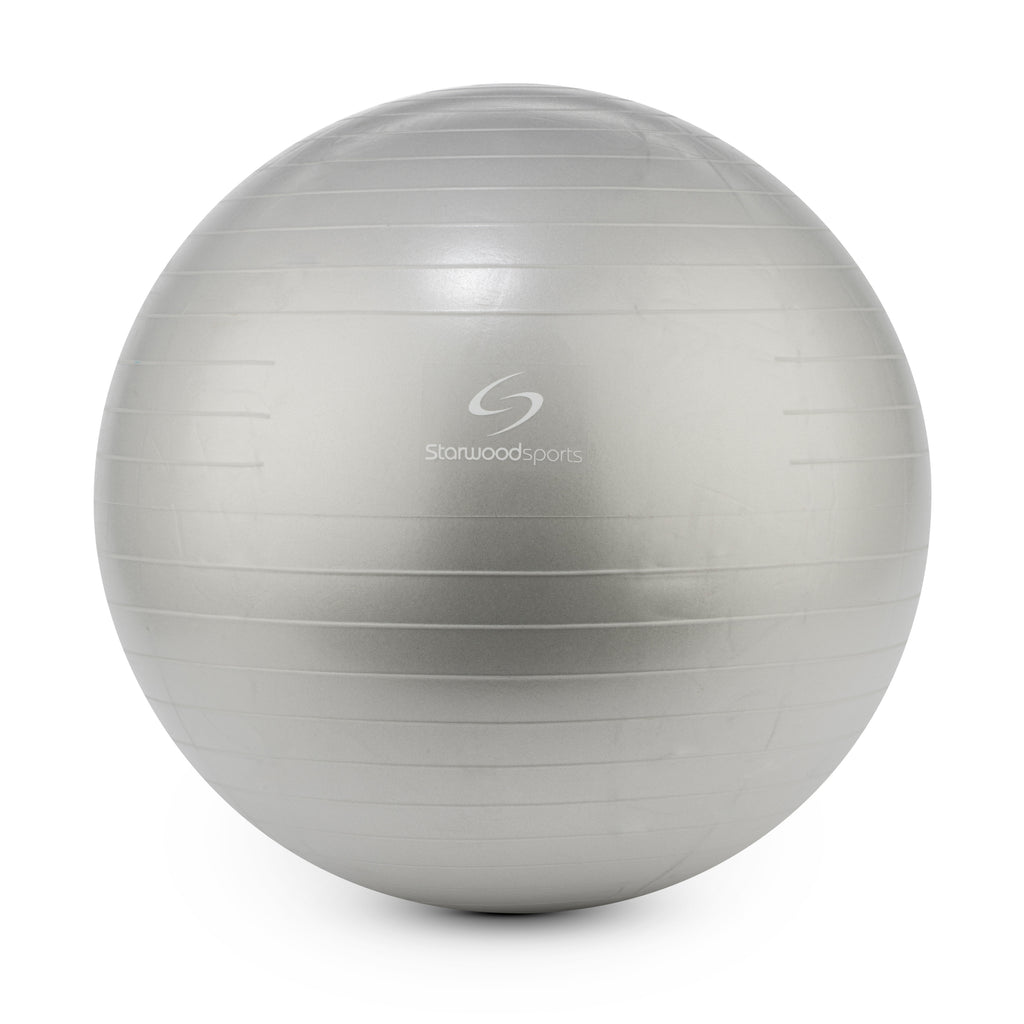 white exercise ball