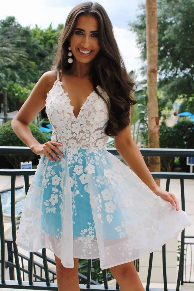 short floral prom dresses