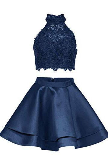 blue short formal dress