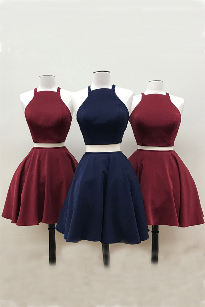 maroon short homecoming dresses