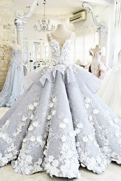 quinceanera dresses with flowers