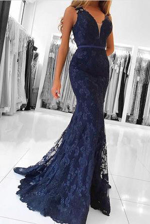 long lace mermaid dress