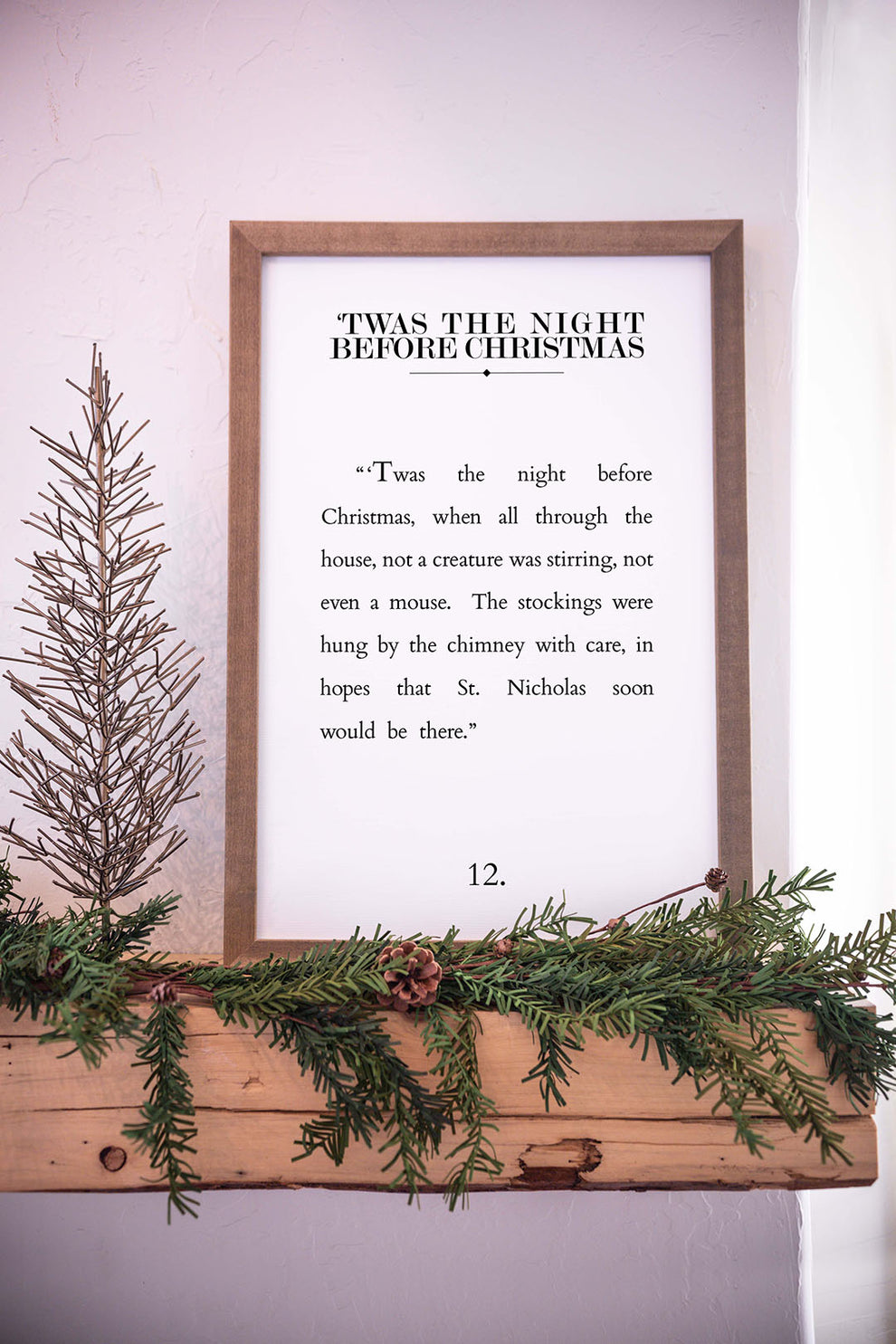 Twas The Night Before Christmas Wooden Sign | Smallwoods
