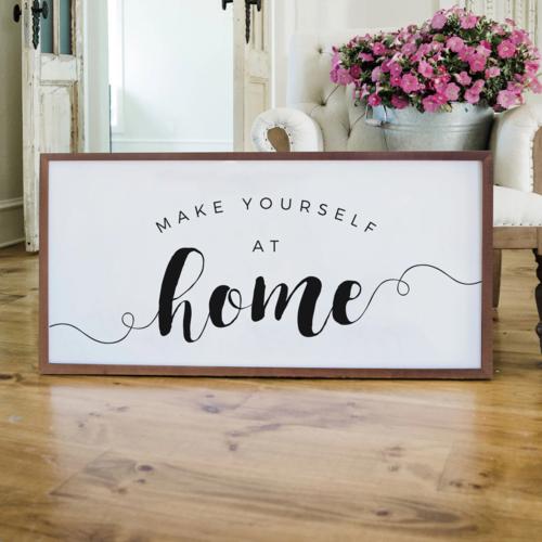 Make Yourself At Home Wooden Sign Smallwoods