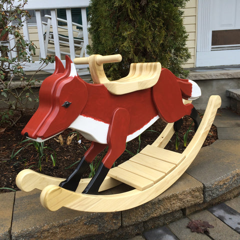 fox rocking horse