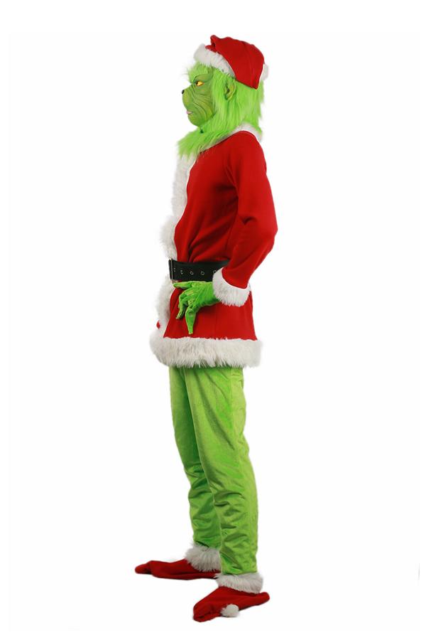 Christmas Grinch Costume Men| Grinch Outfit | Grinch Santa Suit ...