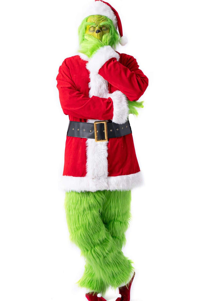 Adult The Grinch Stole Christmas Costume | Grinch in Santa Suit | Furry ...