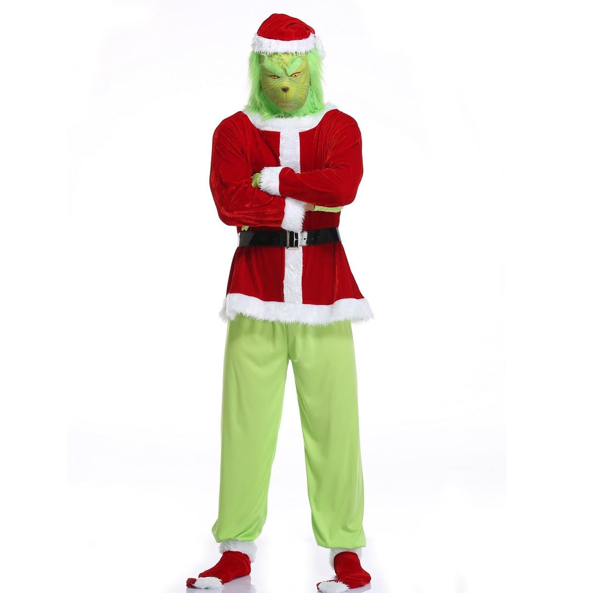 Dr Seuss The Grinch Santa Premium Kids Costume | ubicaciondepersonas ...