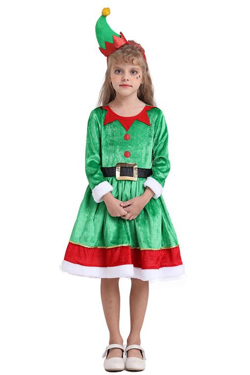 Girls Elf Dress Costume – Hallowitch Costumes