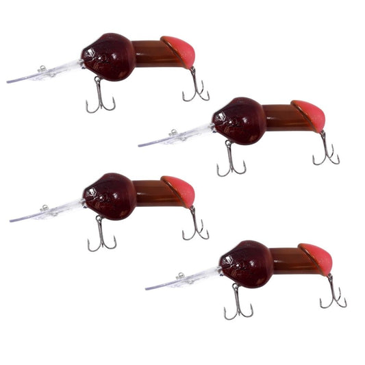 Silly Spoonbait - 4 Pack (2 Colors), Funny Fishing Tackle