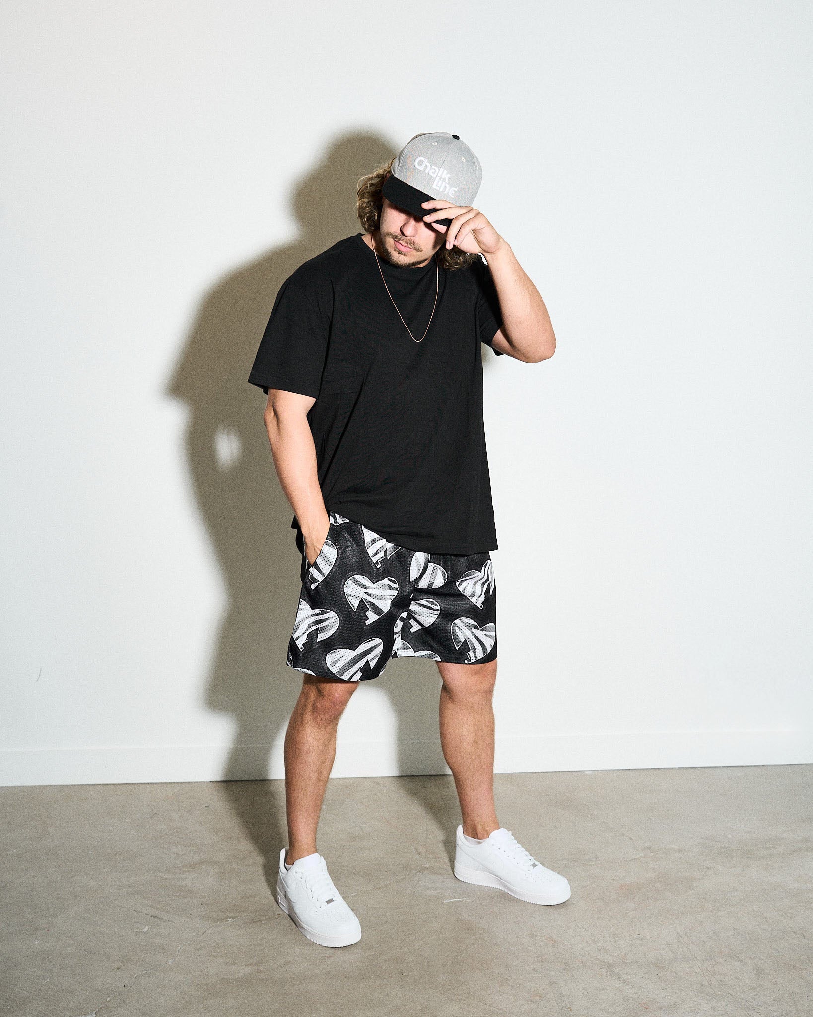 Classics Brand Proud Shorts in BLACK / CHALK