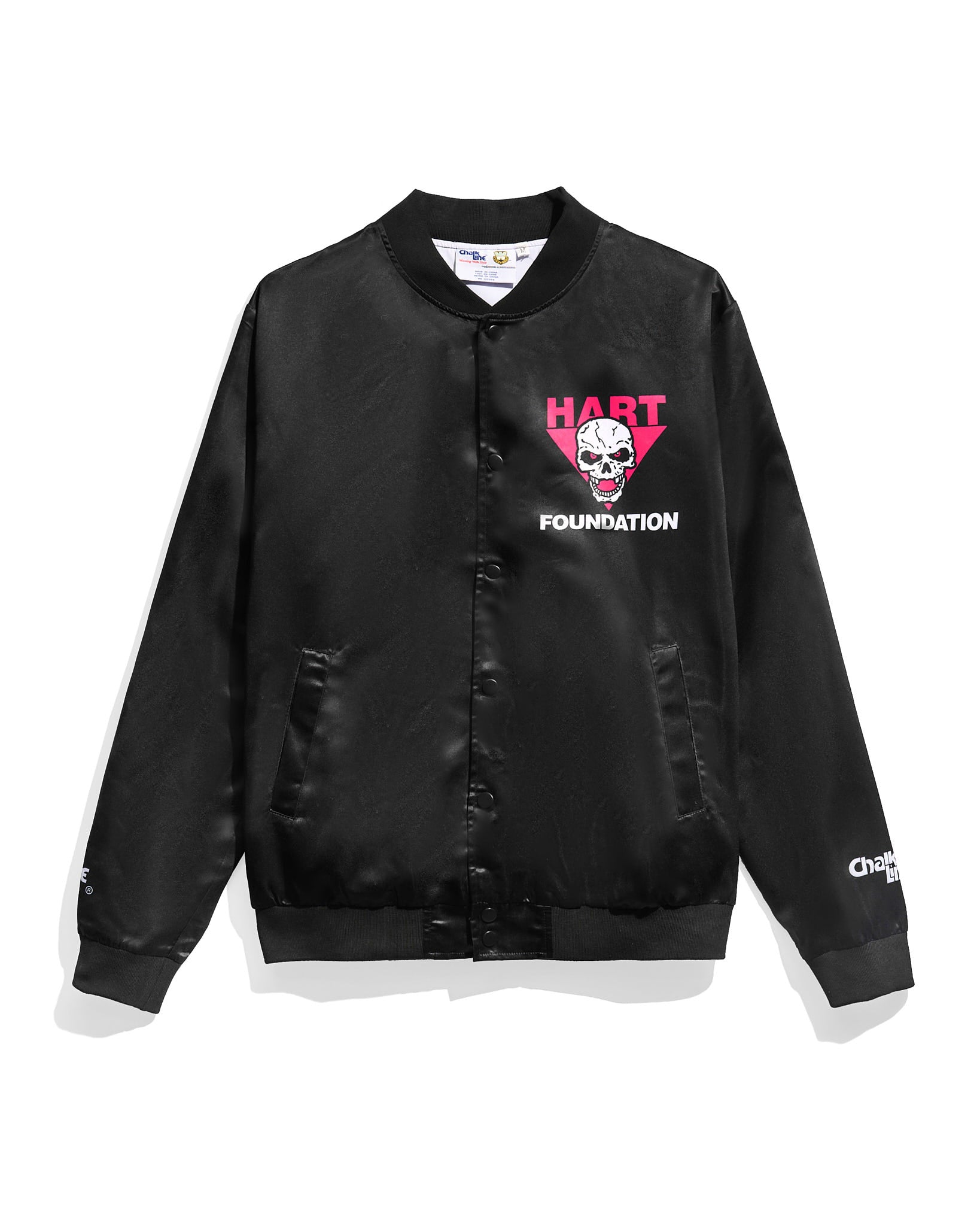 The Hart Foundation Logo Retro Satin Jacket