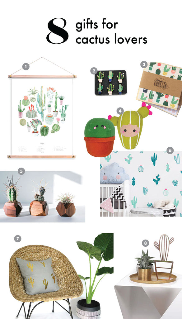 Cactus home decor gift guide