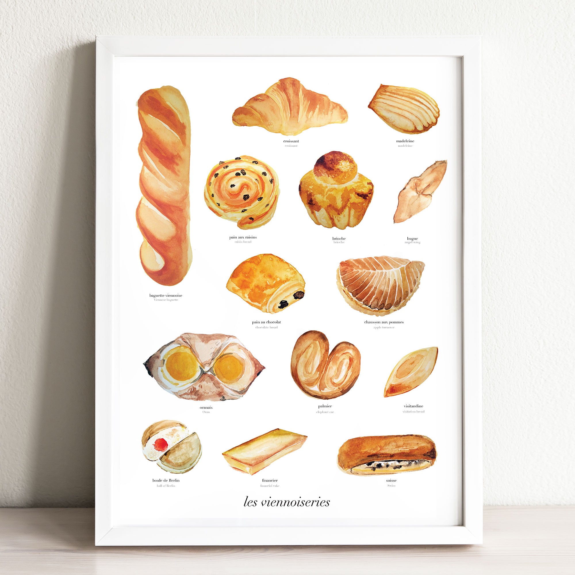 Les Viennoiseries Art Print Paper Stories