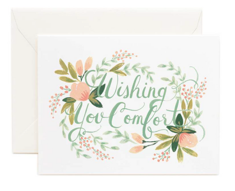 Sweetpea's - Sympathy Cards "Wishing You Comfort"