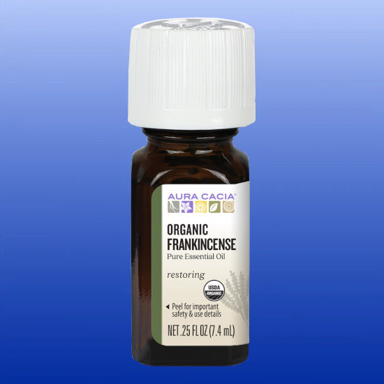 Aura Cacia Essential Oil, Pure, Organic, Frankincense - 0.25 fl oz