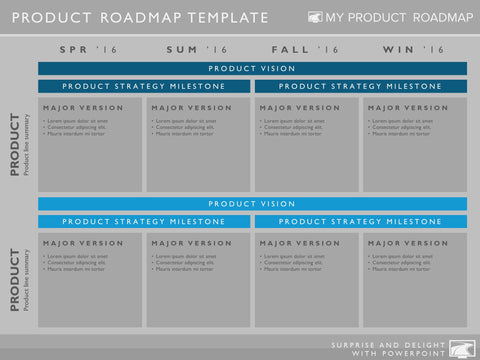 ppt roadmap phase out template