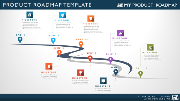 Eight Phase Software Planning Timeline Roadmap PowerPoint Diagram