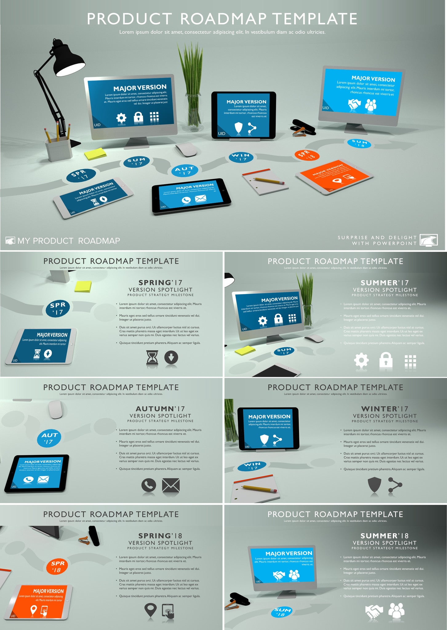 Six Phase Product Development Timeline Roadmapping Presentation Diagra 2503