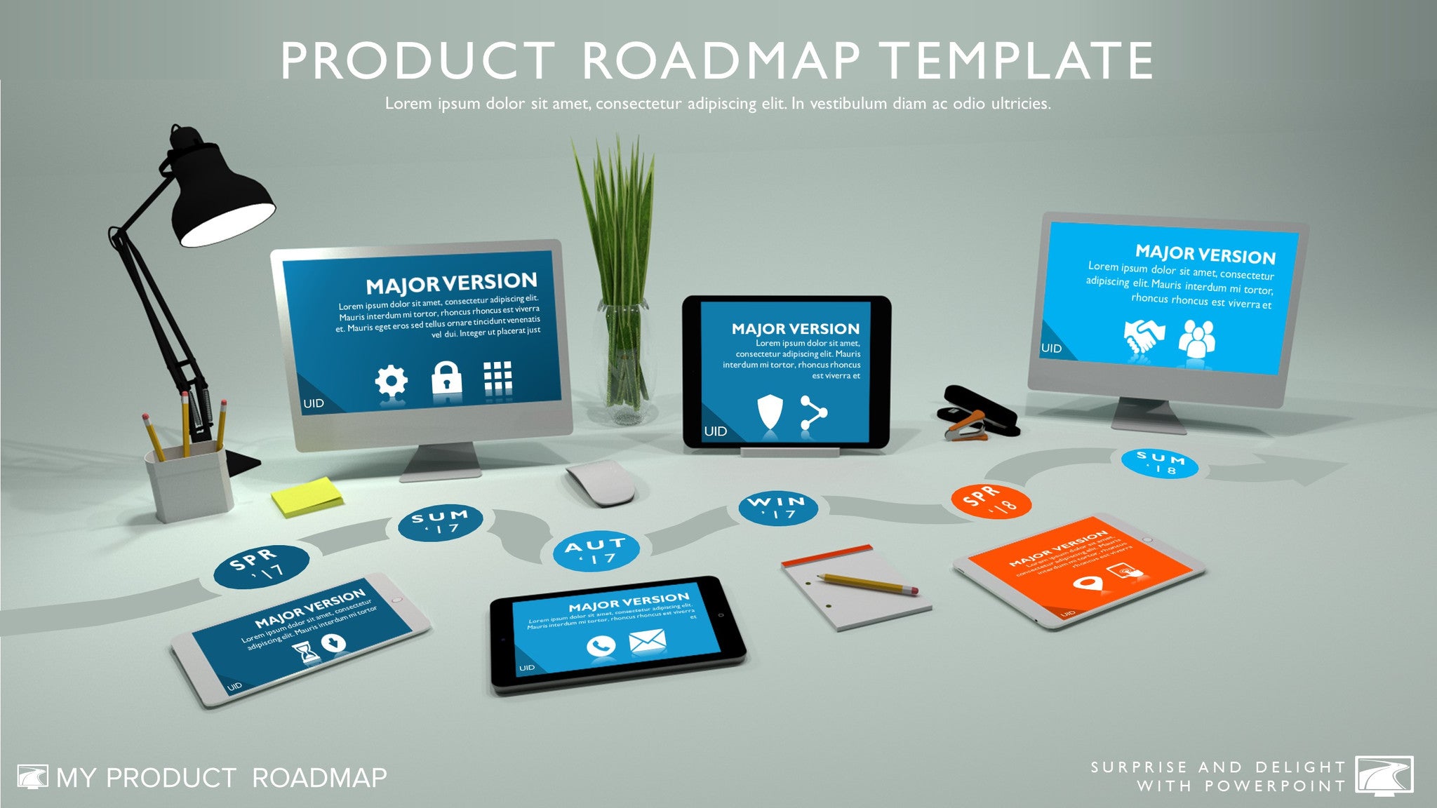Six Phase Product Development Timeline Roadmapping Presentation Diagra