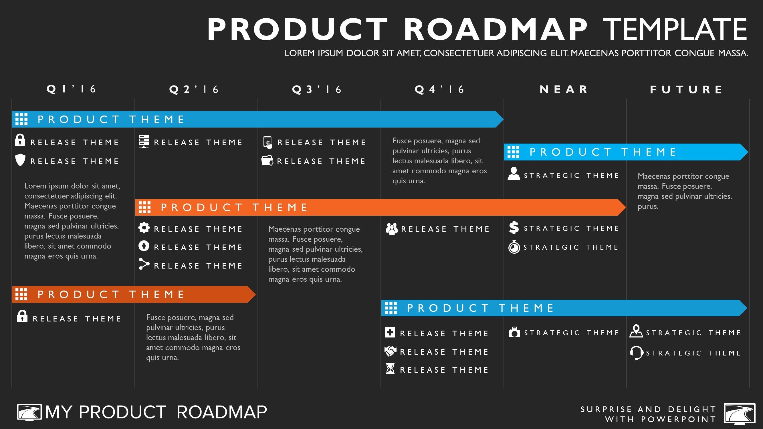 6 Phase Agile Timeline Product Roadmap Templates &VerticalSeparator