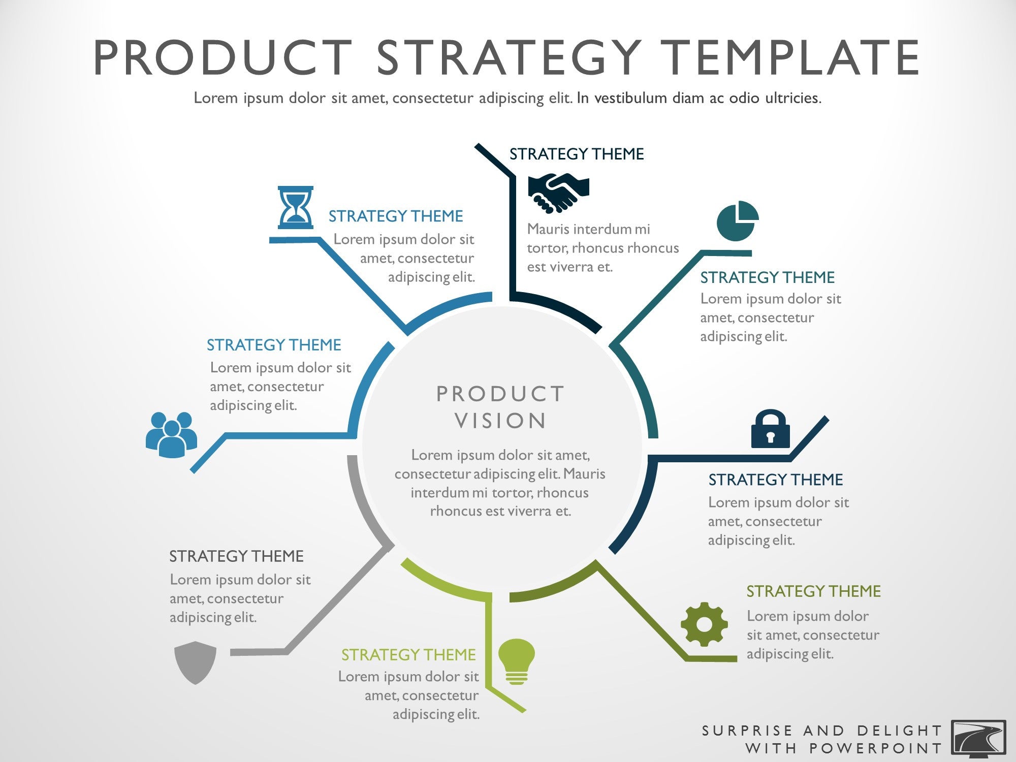 8 Steps Circular Product Development Strategy Diagram Marketing