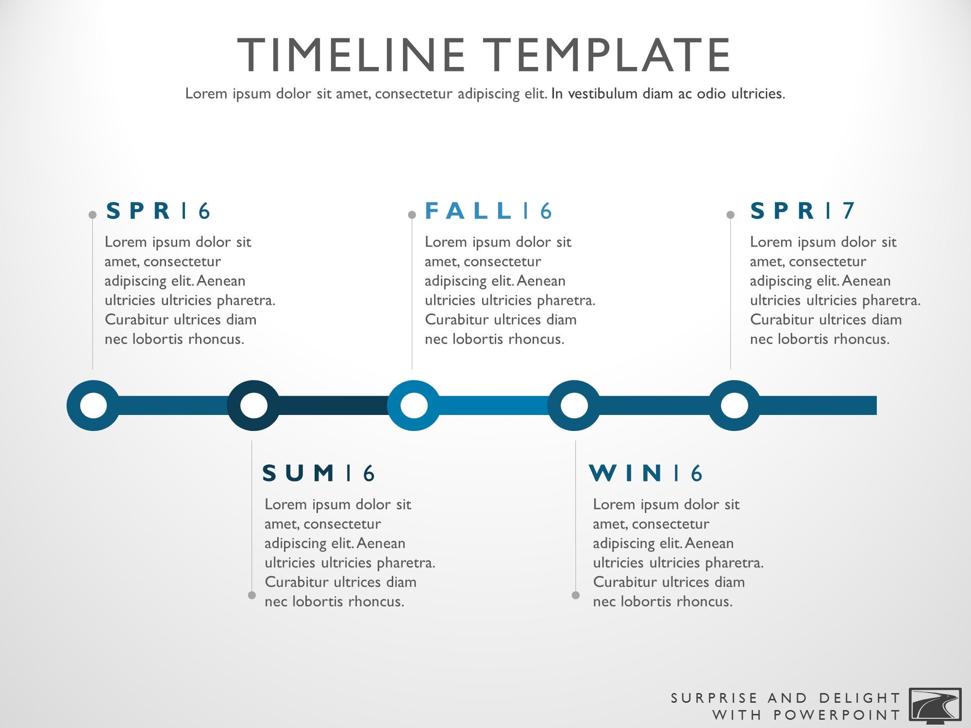 creative timeline template