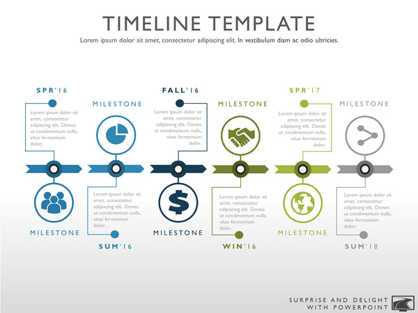 6 Phase Creative Timeline | Project Timeline Templates ...
