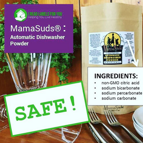 I Read Labels for you reviews MamaSuds Automatic Dishwasher Powder