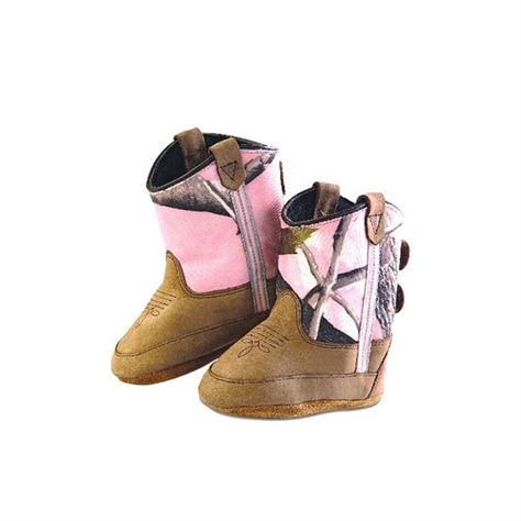 infant pink camo boots