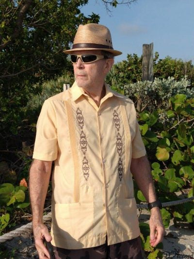 Ecru Guayabera w/ Brown Embroidery – Lionel's Western Wear & Boutique