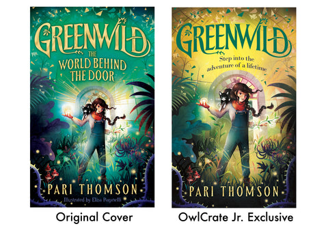 Greenwild by Peri Thomson original cover versus OwlCrate Jr exclusive cover