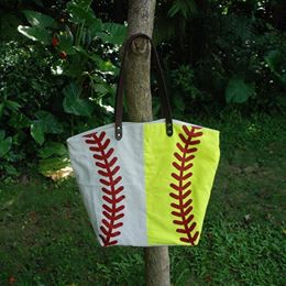 softball baseball tote bag