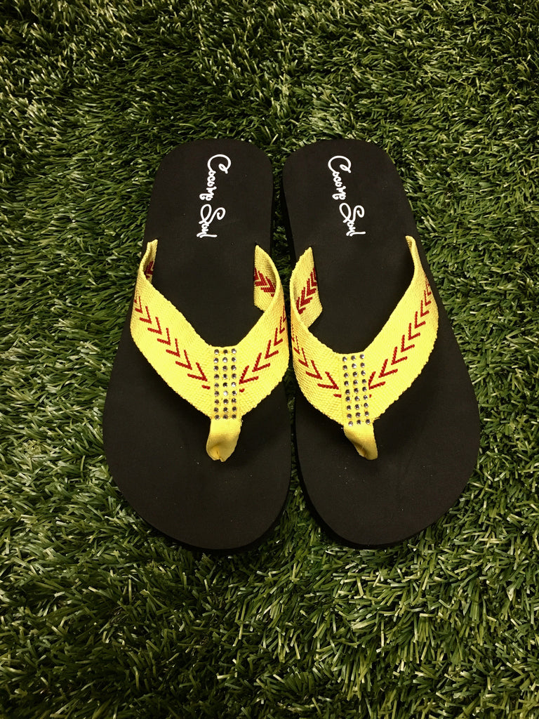 softball flip flops