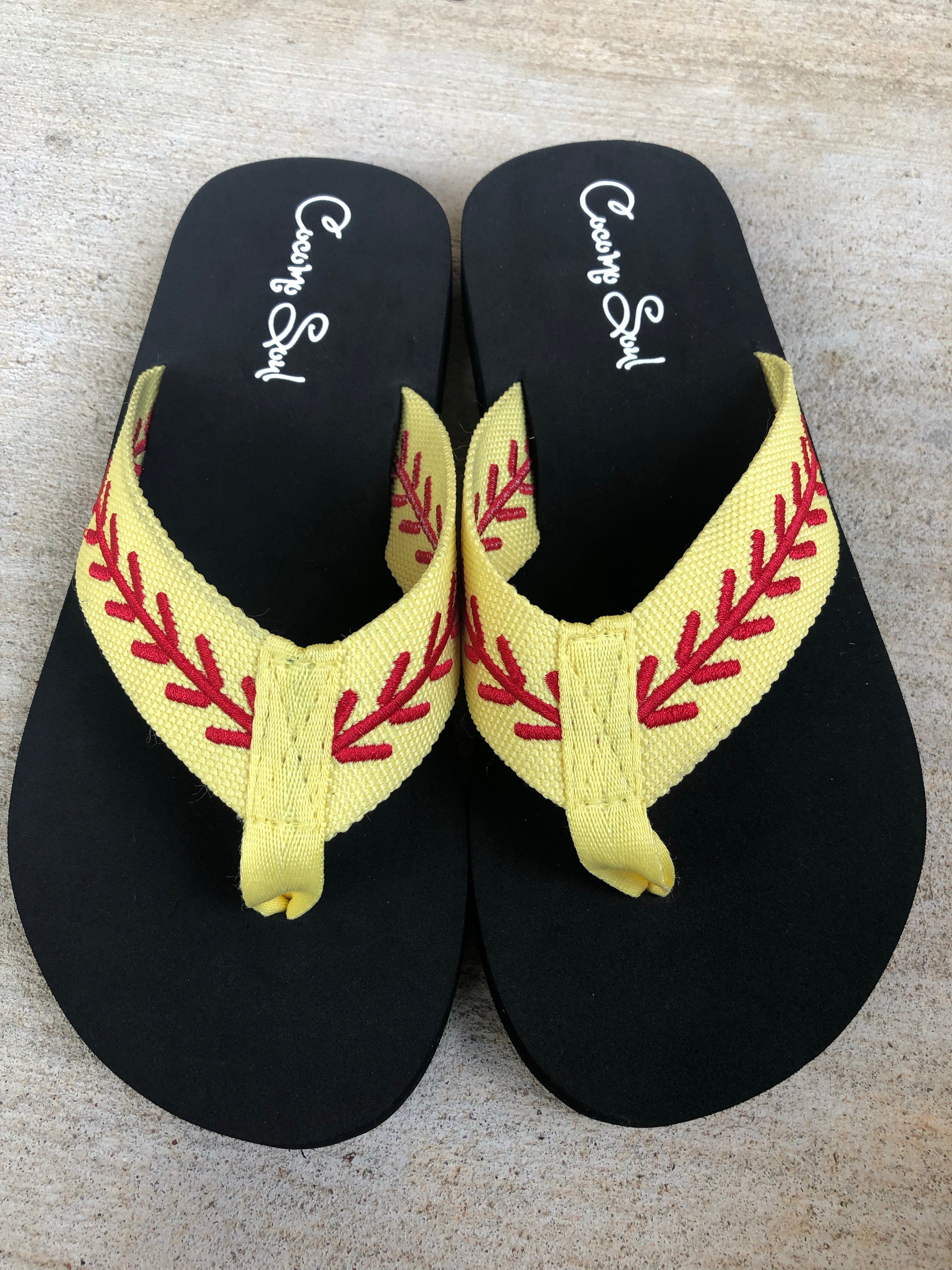 softball flip flops