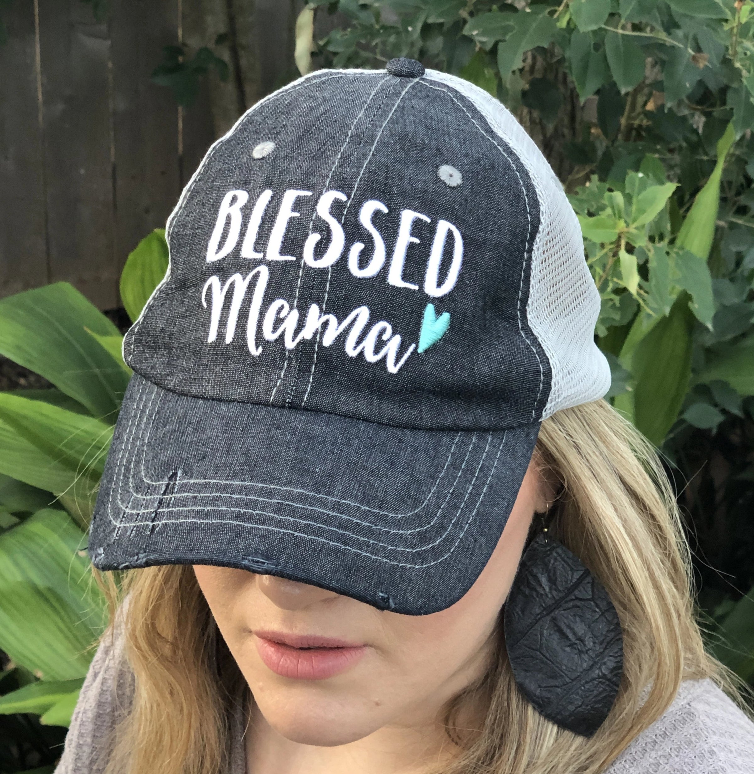 mama embroidered hat