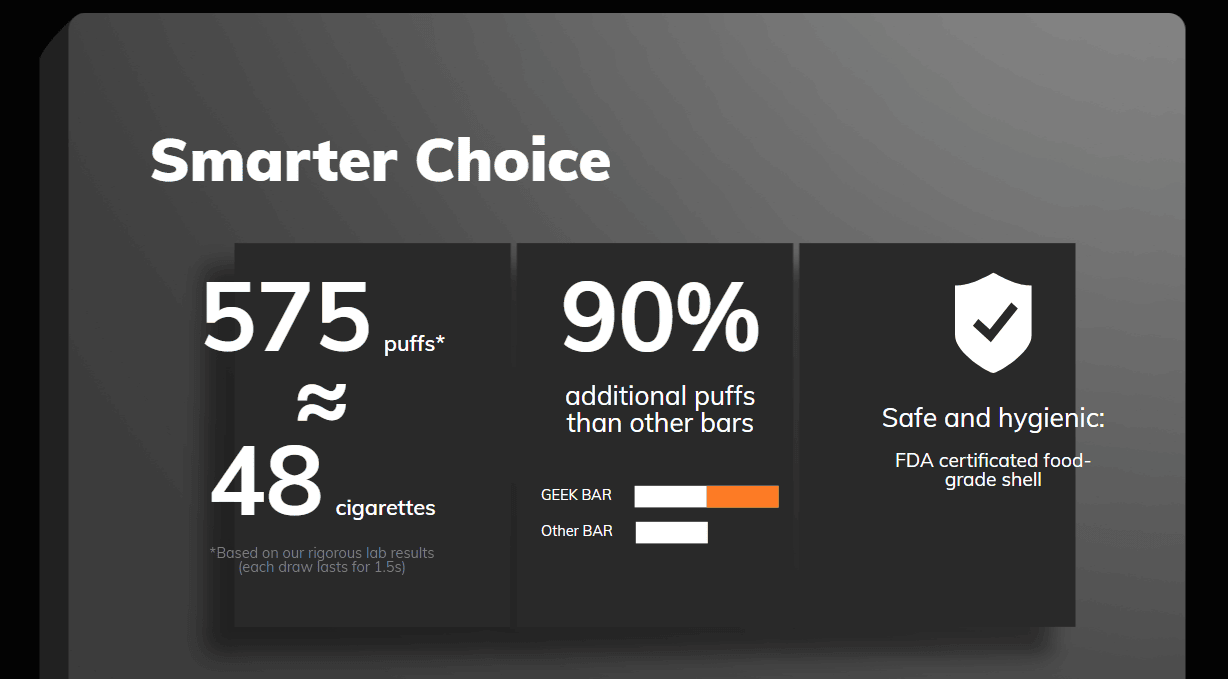 Geek Bar - The Smarter Choice