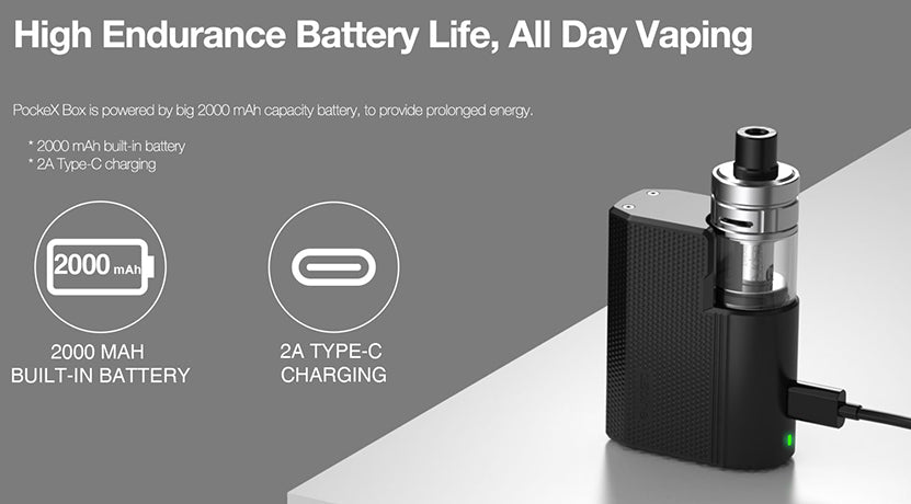 High Endurance Battery for All Day Vaping