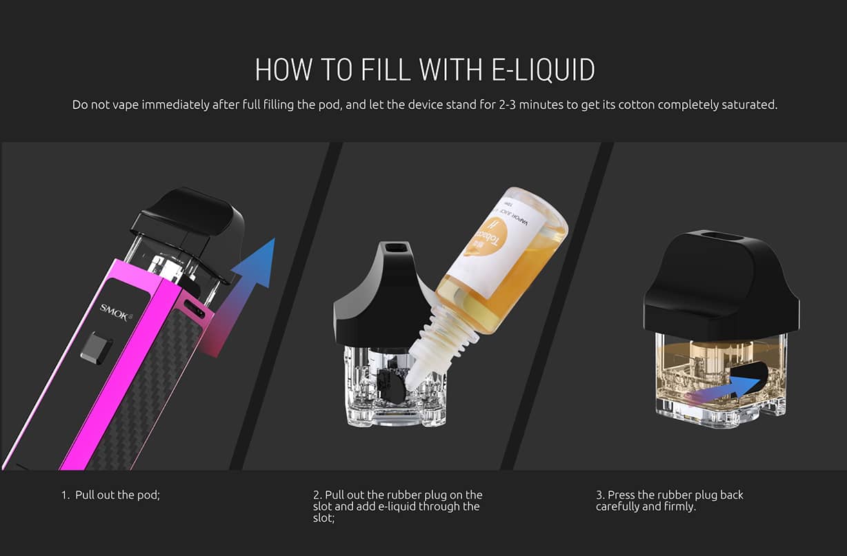 How to Refill SMOK RPM40 Pod Kit With E-Liquid